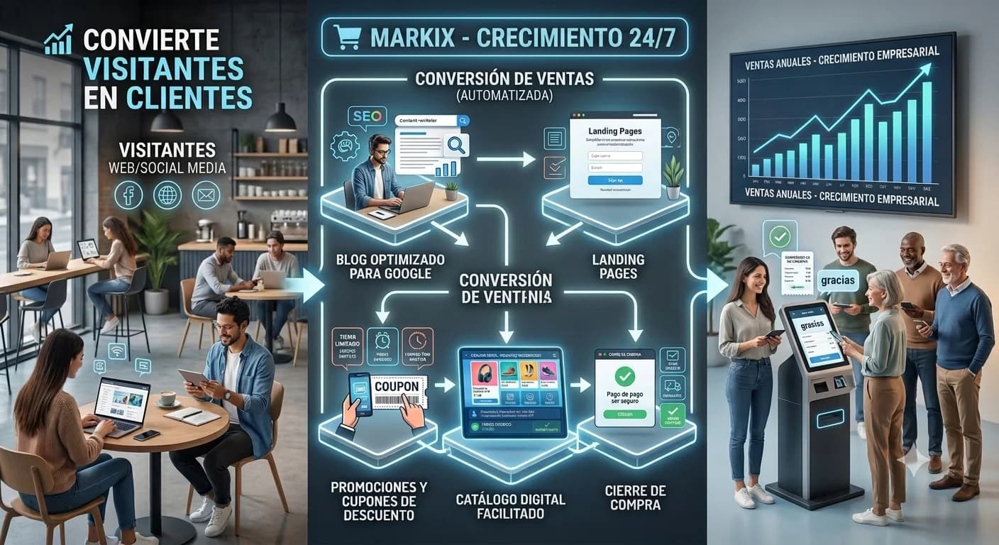 📈 Convierte visitantes en clientes